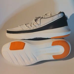 ACBC black & white leather & technical fabric 'modular' sneakers, EU41 NWOB